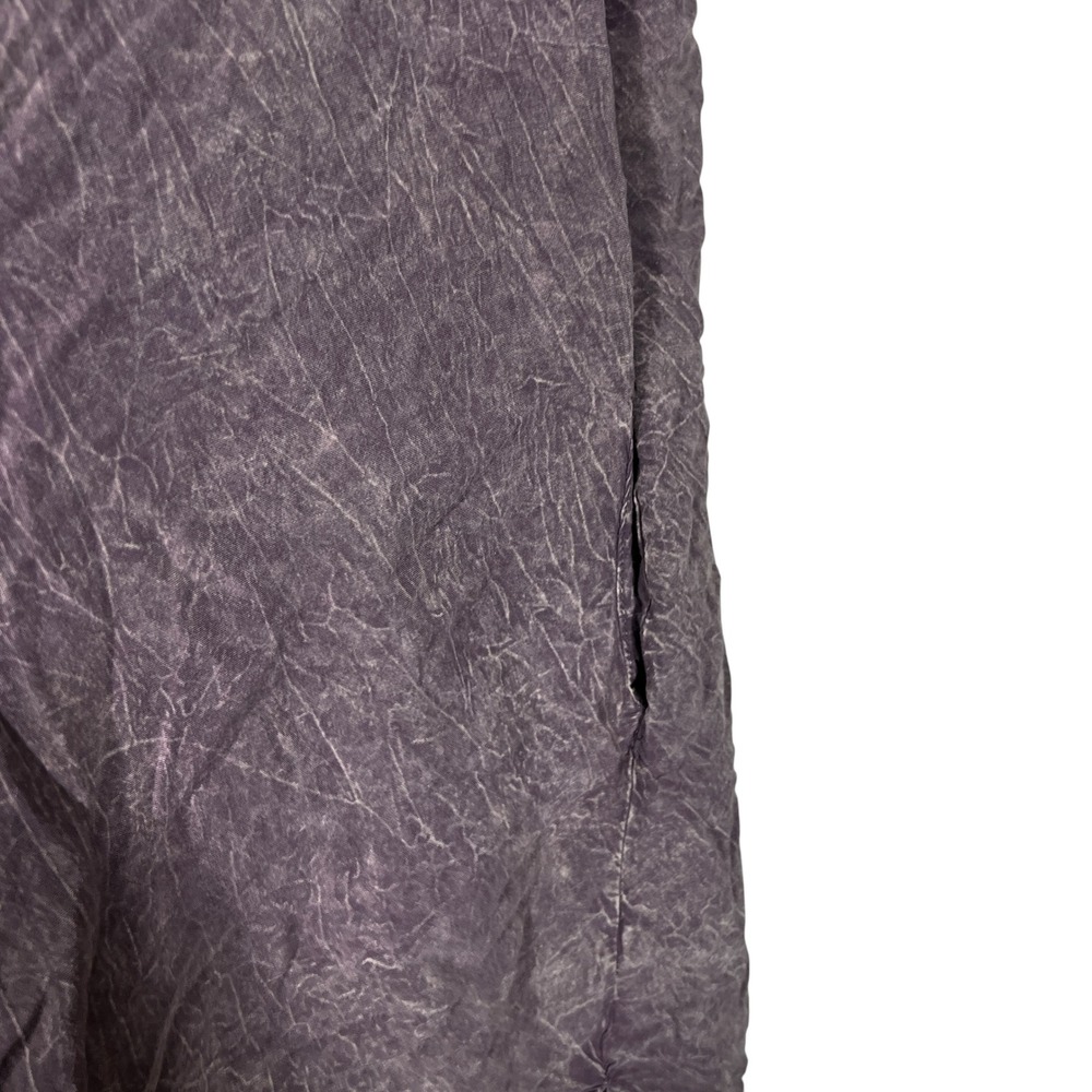 Magnolia South Mineral Wash Open Front Longline Vest Purple Lagenlook Size L - Picture 4 of 6